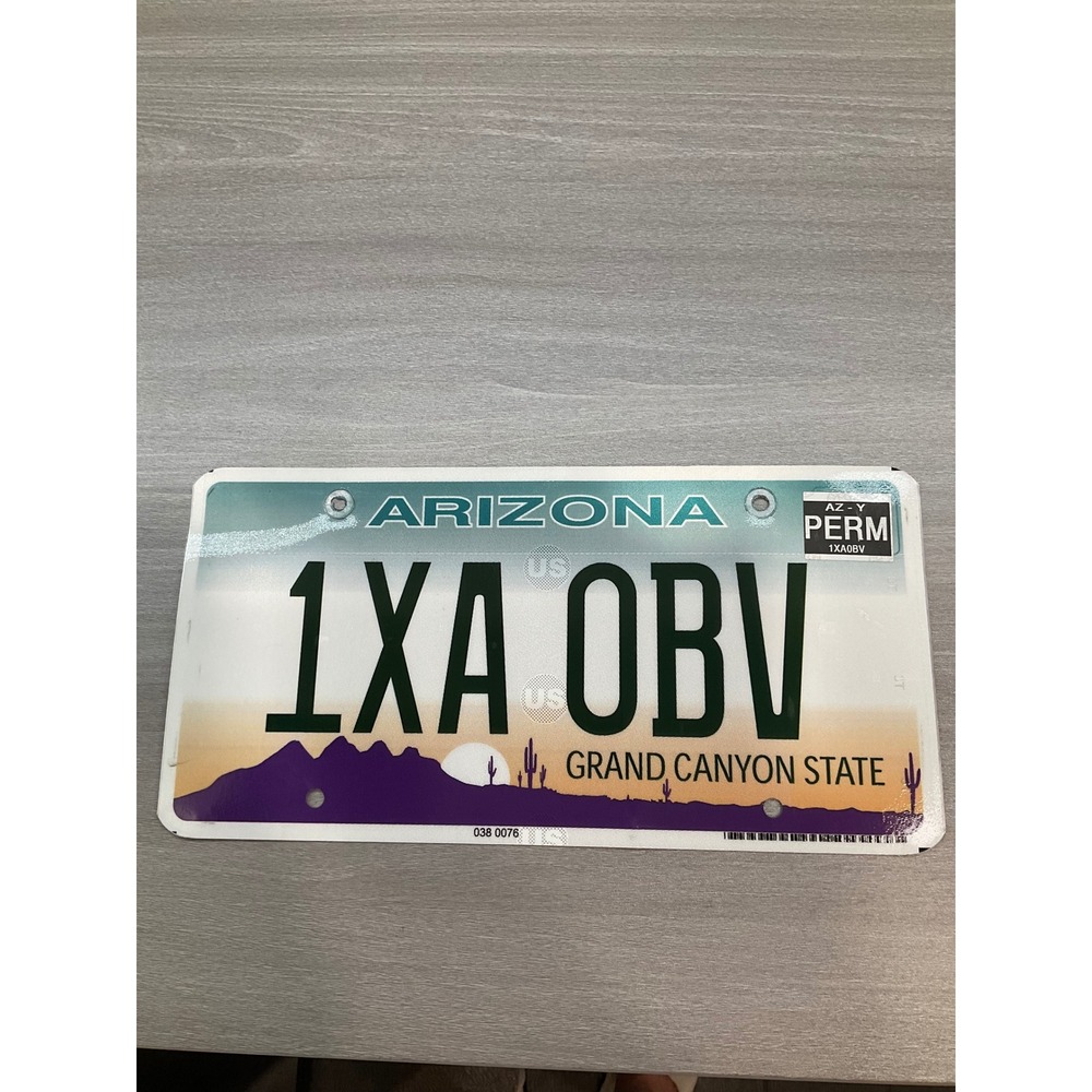 ARIZONA PERMANENT LICENSE PLATE
